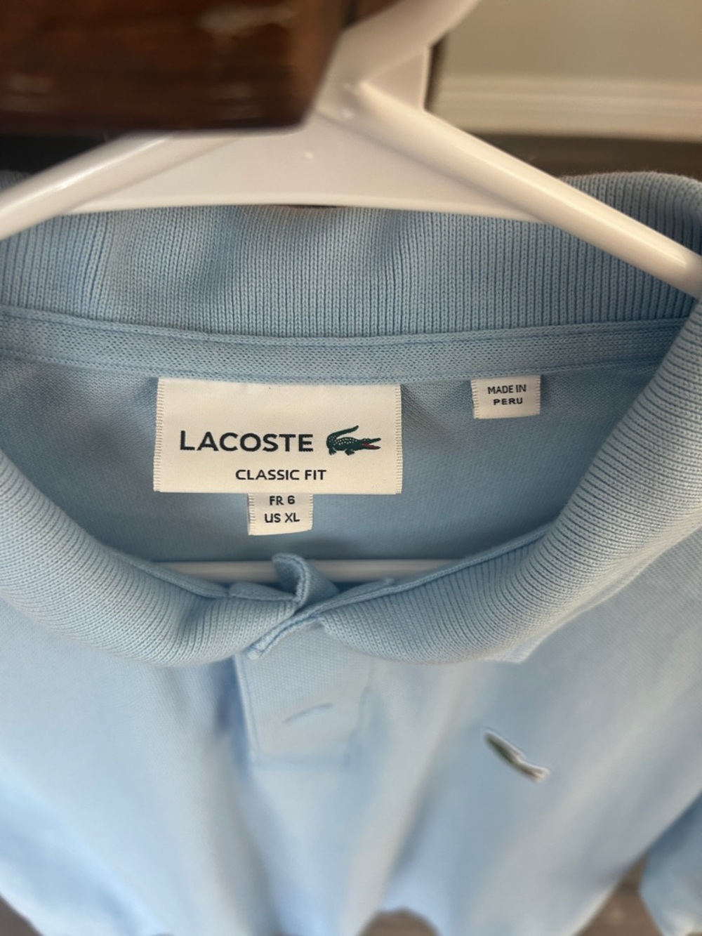 Lacoste men’s polo style shirt Sz XL fits more like roomy Sz M or Large Like new - Picture 2 of 4